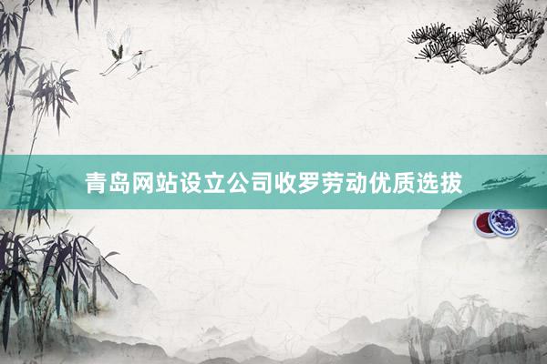青岛网站设立公司收罗劳动优质选拔