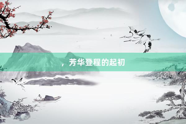 ，芳华登程的起初